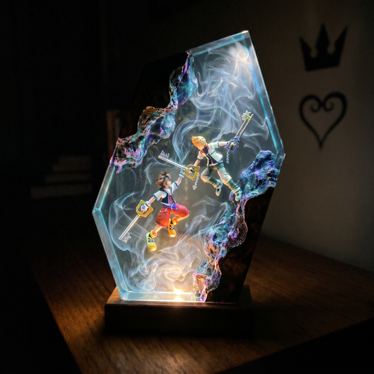 Handcrafted Resin Lamp ''Two Hearts''™ Pre-Order (2 MONTHS)