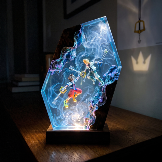 Handcrafted Resin Lamp ''Hearts Divided''™ Pre-Order (2 MONTHS)