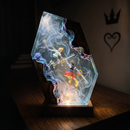Handcrafted Resin Lamp ''Two Hearts''™ Pre-Order (2 MONTHS)