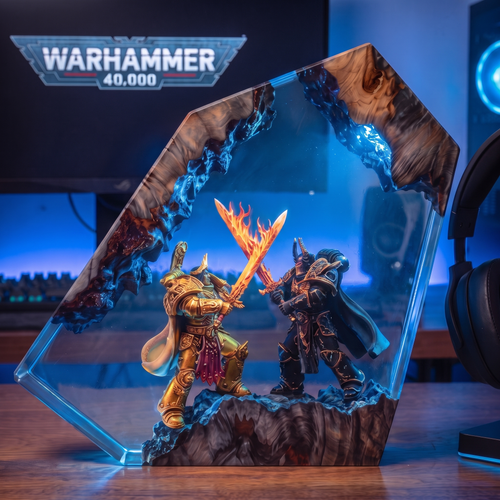 Handcrafted Resin Lamp ''Ultimate Fight''™ Pre-Order (2 MONTHS)