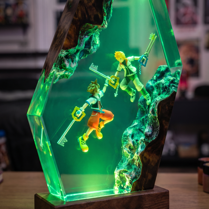 Handcrafted Resin Lamp ''Hearts Divided''™ Pre-Order (2 MONTHS)