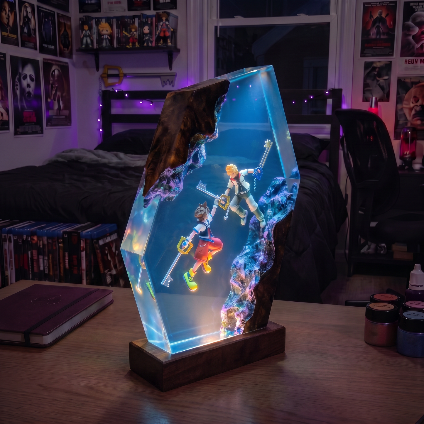 Handcrafted Resin Lamp ''Hearts Divided''™ Pre-Order (2 MONTHS)