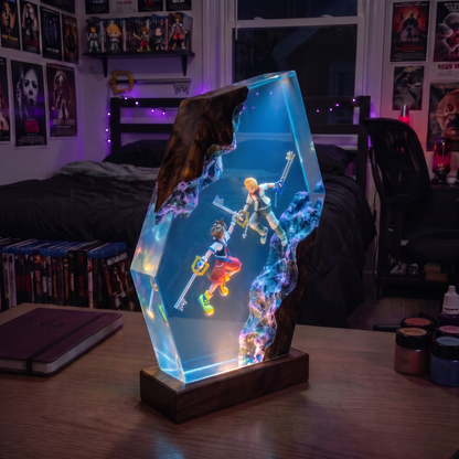 Handcrafted Resin Lamp ''Hearts Divided''™ Pre-Order (2 MONTHS)