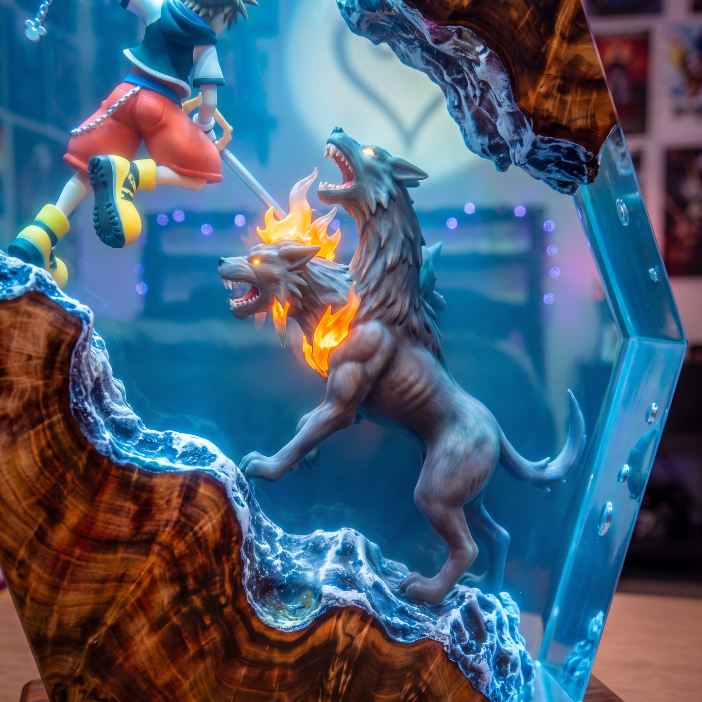 Handcrafted Resin Lamp ''Cerberus Battle''™ Pre-Order (2 MONTHS)